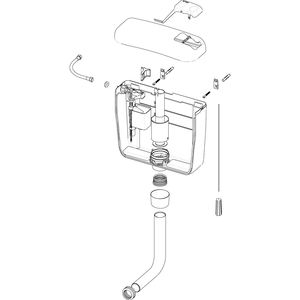 Mécanisme de vidange simple compact avec joint complet pour diverses applications - Product Image 4