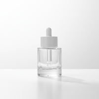 Vente en gros de flacons compte-gouttes en verre de luxe de 40 ml à fond épais avec boîte en papier, fournisseur d'usine, flacon d'huile essentielle personnalisé