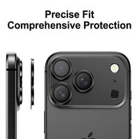 Protecteur d'objectif d'appareil photo pour Apple iPhone 18 Pro Max 18 Pro iPhone Duo, film de protection d'objectif en métal givré