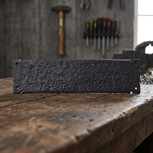 Plaque de porte industrielle en métal noir de haute qualité, installation par vis, pour usage domestique, Indra International INBA-8051, numéro de maison - Product Image 3