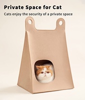 Neuankömmlinge Premium faltbare Dreieck Zelt Stil Katze Höhle Bett Filz Haustier Haus Höhle mit abnehmbaren Kissen