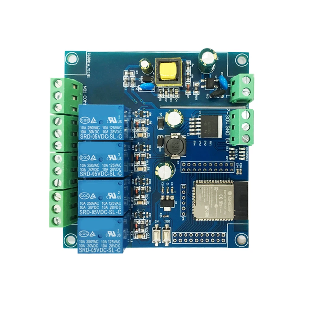 ESP32 Relay Development Board AC / DC Power Supply WiFi BT BLE 4 Channel Relay Module ESP32-WROOM