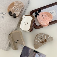 Barrette à cheveux en acétate de style pain français Liwu Kawaii pour filles, accessoires pour cheveux, usage quotidien