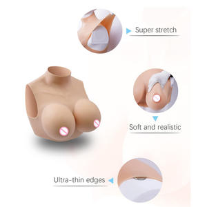 Pechos Falsos de Silicona Realistas para Hombre y Mujer, Pechos de Cuello Alto con Forma de Pecho Artificial para Travesti - Product Image 4