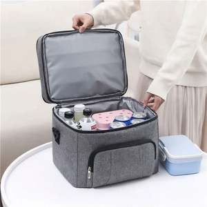 Custom Durable Double Layer <b>Insulated</b> Lunch Tote <b>Bag</b> Thermal Soft Leak Proof Liner and Shoulder Strap Bento Lunch <b>Bag</b> <b>Cooler</b> <b>Bag</b> - Product Image 3