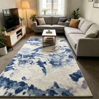 Polyester-Creme-Stil Wohnzimmer-Teppich Einfarbig Hochwertiges Gefühl Moderne Schlichtheit Schmutzabweisend Pflegeleicht Maschinell Hergestellt