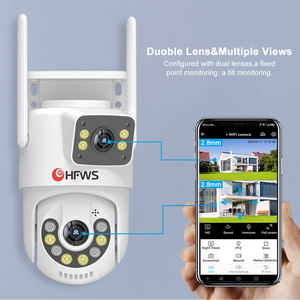 Cámara de <span class=keywords><strong>Vigilancia</strong></span> <span class=keywords><strong>Wifi</strong></span> para Exteriores con Doble Lente de 4MP, Doble Pantalla, Seguimiento Automático de Personas con IA, Protección de Seguridad, Cámara PTZ - Product Image 2