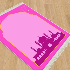 Nuovo <span class=keywords><strong>Tappeto</strong></span> in Velluto Cristallo per Bambini, Tappetino da Camera da Letto in Stile Cartone Animato con Nappe e <span class=keywords><strong>Frange</strong></span> - Product Image 2