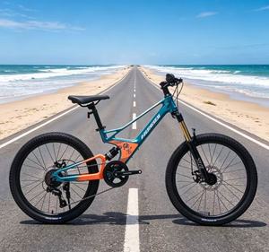 Bicicleta de Montaña de Suspensión Completa para Niños de 20 Pulgadas, Cuadro de Aleación de Magnesio, Frenos de Disco Dobles, <span class=keywords><strong>Shimano</strong></span> 7 Velocidades, para Niños, Niñas y Adolescentes - Product Image 4
