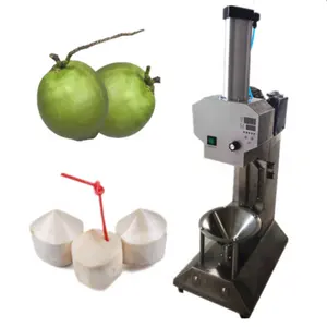 Portable high efficiency diamond shape green coconut peeling machine / coconut cutting machine