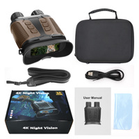 Nuevo Binocular de Visión Nocturna 4K a Todo Color con Poca Luz, 1000m, 36MP Ultra HD, Cámara Telescópica Digital Infrarroja para Exteriores, Visión en Oscuridad Total de 500m