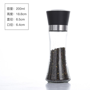 Grinder Stainless Steel Salt and Pepper Mill Manual Food Herb Grinders <b>Spice</b> <b>Jar</b> Containers Kitchen Gadgets <b>Spice</b> Bottles Glass - Product Image 6