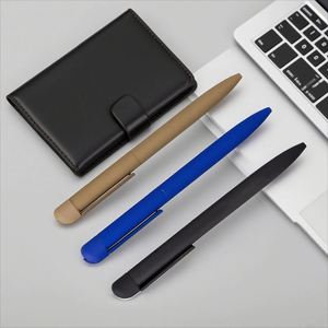 Custom Logo Matte Black Ballpoint Stainless Steel Twist Metal Good Writing Promotion With <b>Colorful</b> Design Cheap Price <b>Pen</b> - Product Image 2