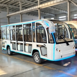 City Buses New Cars Light Strip Electric Sightseeing Bus for Sale 14 Seats Used Bus Customizable Buggy Special Transportation - Product Image 2