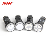 Indicateur lumineux numérique rouge-vert 22 mm AC/DC 230 V, montage sur panneau 22 mm, bicolore, pour panneau de commande électrique