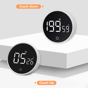 Benutzer definierte digitale <span class=keywords><strong>LED</strong></span> schwarz magnetisches Kochen Pomodoro drehen Uhr Smart Productivity Digit Electric <span class=keywords><strong>Table</strong></span> Park Küchen <span class=keywords><strong>timer</strong></span> - Product Image 3