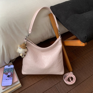 Sac à main hobo doux et moelleux, <span class=keywords><strong>brillant</strong></span> et froissé, pour <span class=keywords><strong>femme</strong></span>, en tissu PU souple, grande capacité, idéal pour les trajets quotidiens - Product Image 5