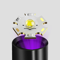 Lampe torche UV LED 365nm, mini stylo ultraviolet, lampe à lumière noire, détecteur portable, torche pour animaux de compagnie, alimentée par piles AA