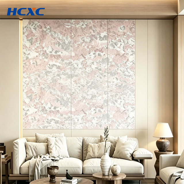 Large Format 1220*2400mm Bamboo Charcoal Panel | Matte Sintered Stone Finish | Scratch-resistant for TV Background Wall