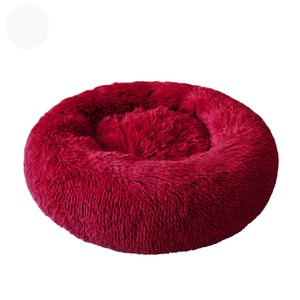 Personalizado de lujo suave felpa caliente Donut mascota cama cojín sofá gato perro cama - Product Image 3