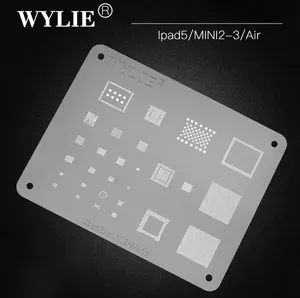 ชุดอุปกรณ์รีบอลลิ่งแบบสเตนซิล Wylie BGA สำหรับ <span class=keywords><strong>iPad</strong></span> 1/2/3/4/5/6 Air/Air2 <span class=keywords><strong>Pro</strong></span> 9.7/10.5/<span class=keywords><strong>12.9</strong></span>/Mini CPU RAM Power <span class=keywords><strong>WiFi</strong></span> IC ชิป เครื่องมือซ่อมแซม - Product Image 3
