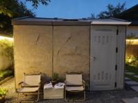 Tiny House WooWild – Maison mobile intelligente, préfabriquée, modulaire, en HDPE, isolée, étanche, portable, à énergie solaire, pour atelier ou cour