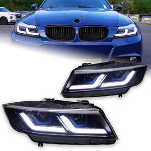 B MW E90 LED con DRL y señal de giro-Compatible con 2005-2012 3 Series 330i <span class=keywords><strong>320i</strong></span>-Lente del proyector B MW E90 Conjunto de faros - Product Image 1