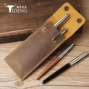 Genuine Leather <b>Watch</b> Storage Bag Brown Rectangle Cowhide Coin Purse <b>Case</b> For Everyday Use - Product Image 2