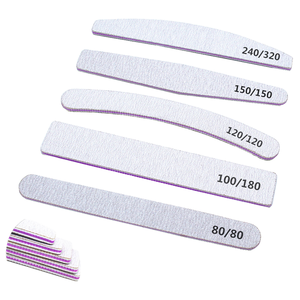 Limas y pulidores de uñas de doble cara YAQIN con logotipo personalizado, tamaño mini, grano 100, tamaños 80/100-180/240 - Product Image 1