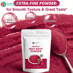Polvere di Barbabietola Biologica, Polvere di Succo di Barbabietola Rossa, Integratori di Barbabietola 50g, Polvere Aromatizzata al Barbabietola Rossa - Product Image 2