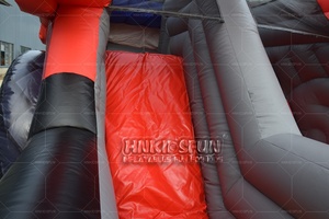 Pista de Obstáculos Inflable para Niños, Castillo de Diversión Inflable con Temática de Camiones de Construcción - Product Image 5