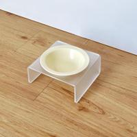 Bol à nourriture pour animaux de compagnie en céramique pliable et étanche avec support en acrylique surélevé pour poulets – Gamme Premium de bols et mangeoires