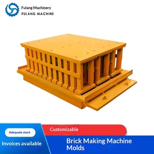 แม่พิมพ์เครื่องทำอิฐคอนกรีตแบบปรับแต่งได้ เครื่องทำอิฐกลวง แม่พิมพ์อิฐ อุปกรณ์เสริมเครื่องทำอิฐแบบไม่ต้องอบสำหรับส่งออก - Product Image 1