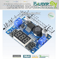 Carte de développement de module Buck DC-DC oriental LM2596 réglable avec affichage voltmètre, directement du fabricant