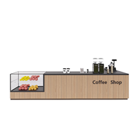 Comptoir de bar de café, bureau de caisse, comptoir de réception haut de gamme pour salon de thé, boulangerie, pâtisserie, magasin de fruits