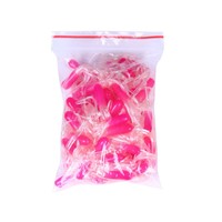 Tube tubulaire creux ver sous appât mou 4.5cm simulation de poulpe crochet en plomb appât souple adapté à la tête de gabarit