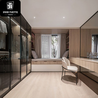 YVT Armoire de rangement fonctionnelle en verre bon marché pour dressing
