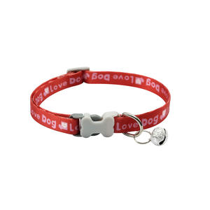 Collar de gato de polipropileno cinta de huella de perro impresa accesorios para mascotas al por mayor COLLAR COLGANTE de campana de moda - Product Image 4