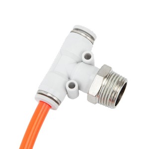 Qingze Pneumatic <b>Quick</b> Connect T Type Tee Fitting DN6 DN8 DN10 DN15 DN20 Air Hose <b>Connector</b> - Product Image 2