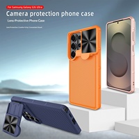 Casing Ponsel Samsung S26 Ultra CDMA dengan Penyangga Lensa, Penyerapan Magnetik, Anti Jatuh, Jendela Geser CD, Casing Samsung S26