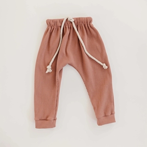 Ensemble décontracté à manches longues pour enfant, 2 pièces, haut surdimensionné avec cordon de serrage, <span class=keywords><strong>tenue</strong></span> avec nervures, printemps-automne - Product Image 3