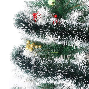 พร้อมจัดส่งพวงมาลัยตกแต่งต้นคริสต์มาสสีเขียวแบบ PET Tinsel ของ Merry Tree สำหรับโปรโมชั่น - Product Image 4