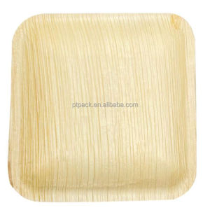 Assiettes jetables en feuilles de <span class=keywords><strong>palmier</strong></span> compostables PTPACK, rondes/carrées, pour fêtes - Product Image 6