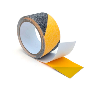 Bande antidérapante imperméable à rayures jaunes/noires, ruban d'avertissement auto-adhésif antidérapant pour les escaliers - Product Image 3