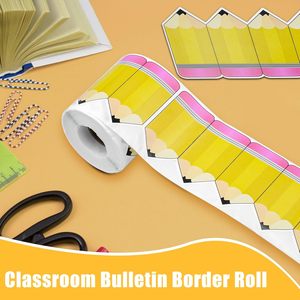 38 feet bút chì lớp học bảng thông báo biên giới (1 cuộn) trở lại trường lớp học bảng thông báo trang trí, cắt biên giới - Product Image 4