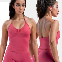 CIYING vente en gros nouveau Scrunch femmes entraînement Yoga débardeur gilet logo personnalisé sans couture sans couture haut à licou
