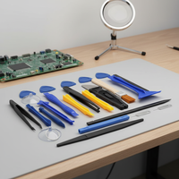 Kit d'outils de réparation de téléphone DIY 34-en-1, jeu de tournevis de précision magnétique en acier S2, en plastique, pour démontage de smartphones iPhone et Android