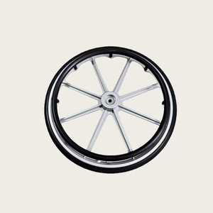 Rueda para Silla de Ruedas Milekai, 24 Pulgadas, Aleación de Aluminio, Neumático Sólido, Soporte de Movilidad Manual - Product Image 3