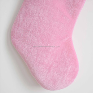 Venta caliente rosa y verde de terciopelo de media de la Navidad - Product Image 3