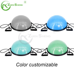 Zhensheng Custom antideslizante Fitness Trainer Half <span class=keywords><strong>Ball</strong></span> Balance Set Half Yoga <span class=keywords><strong>Ball</strong></span> PVC 46cm 58cm Diámetro - Product Image 5